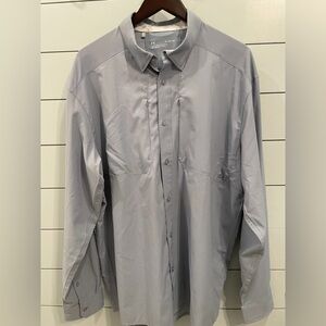Under Armour Men's Button Down in Light Gray